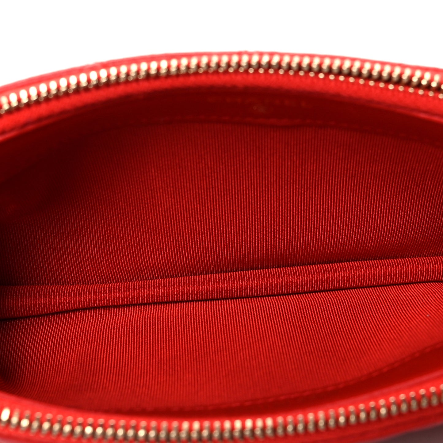 Lambskin Quilted Small Clutch With Chain Red