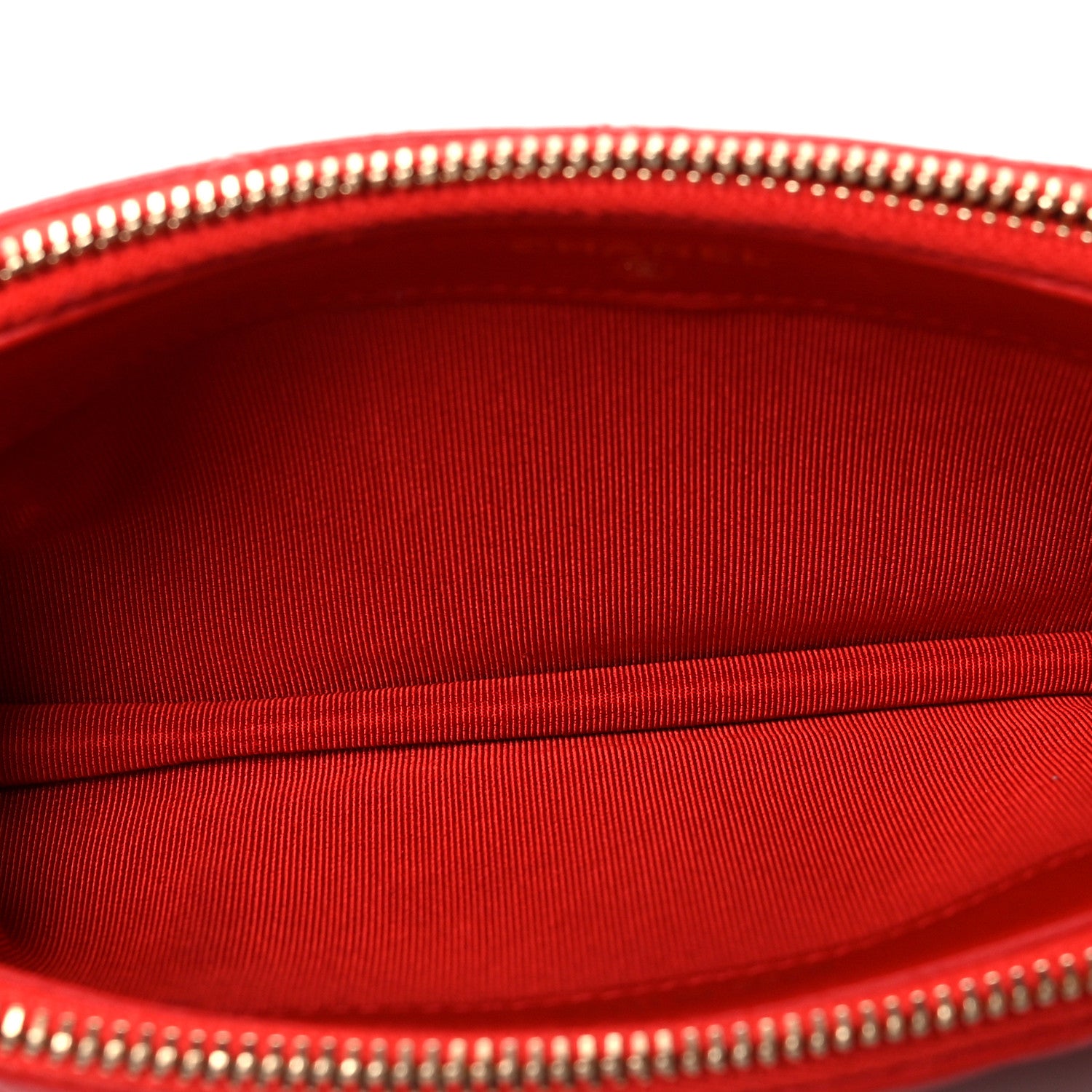 Chanel Lambskin Quilted Small Clutch With Chain Red 5 of 13