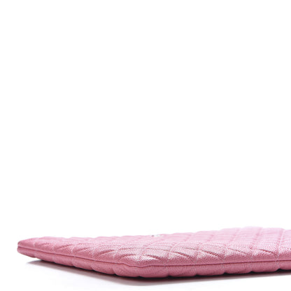 Chanel Caviar Quilted Large Cosmetic Case Rose Pink 5 of 9
