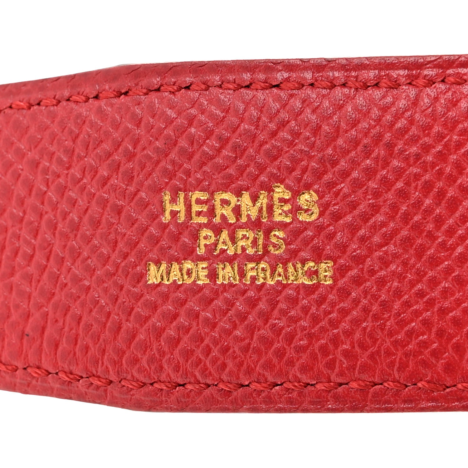 Hermes Box Courchevel 32mm H Belt 70 28 Black Rouge Garance 5 of 7