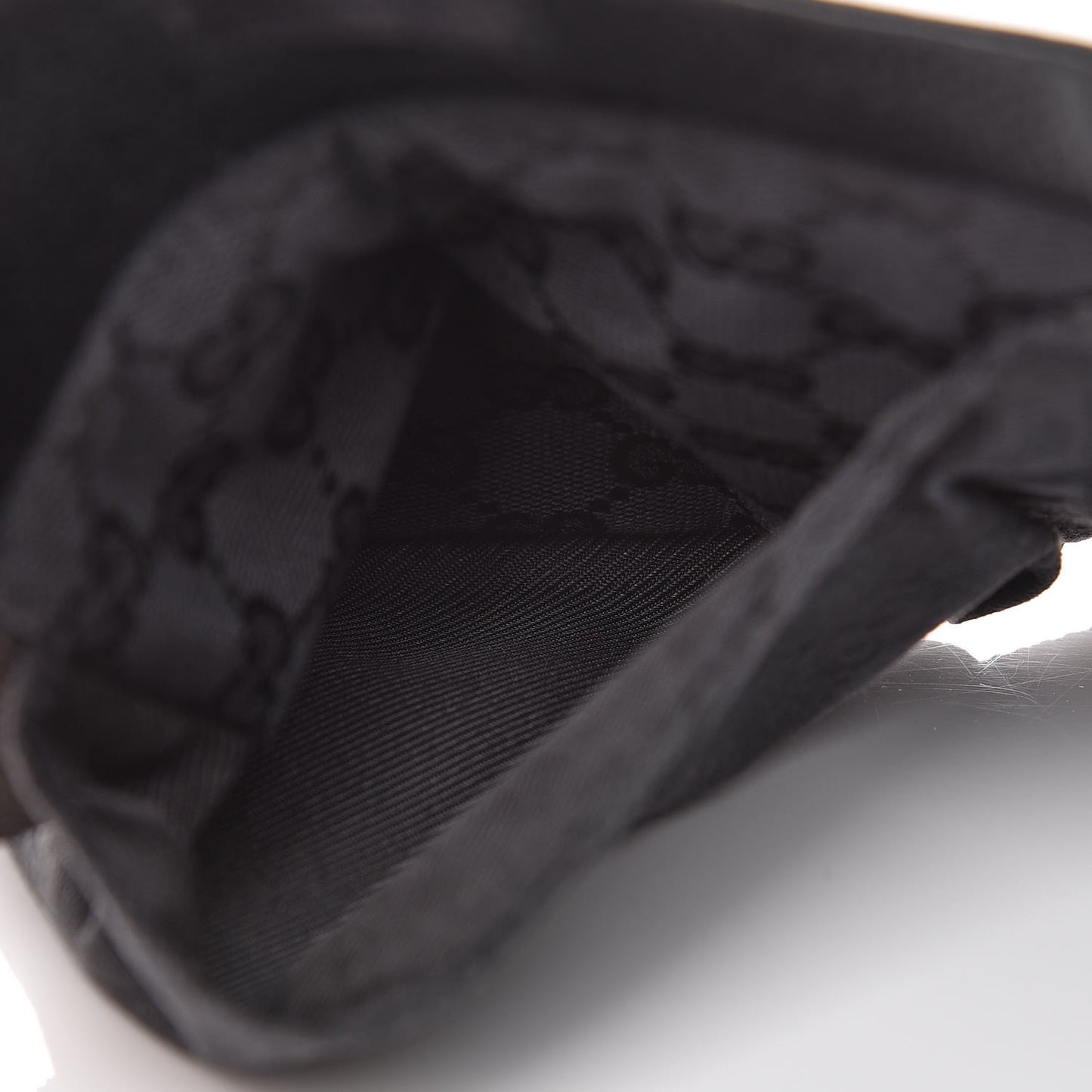 GG Monogram Double Pocket Belt Bag Black