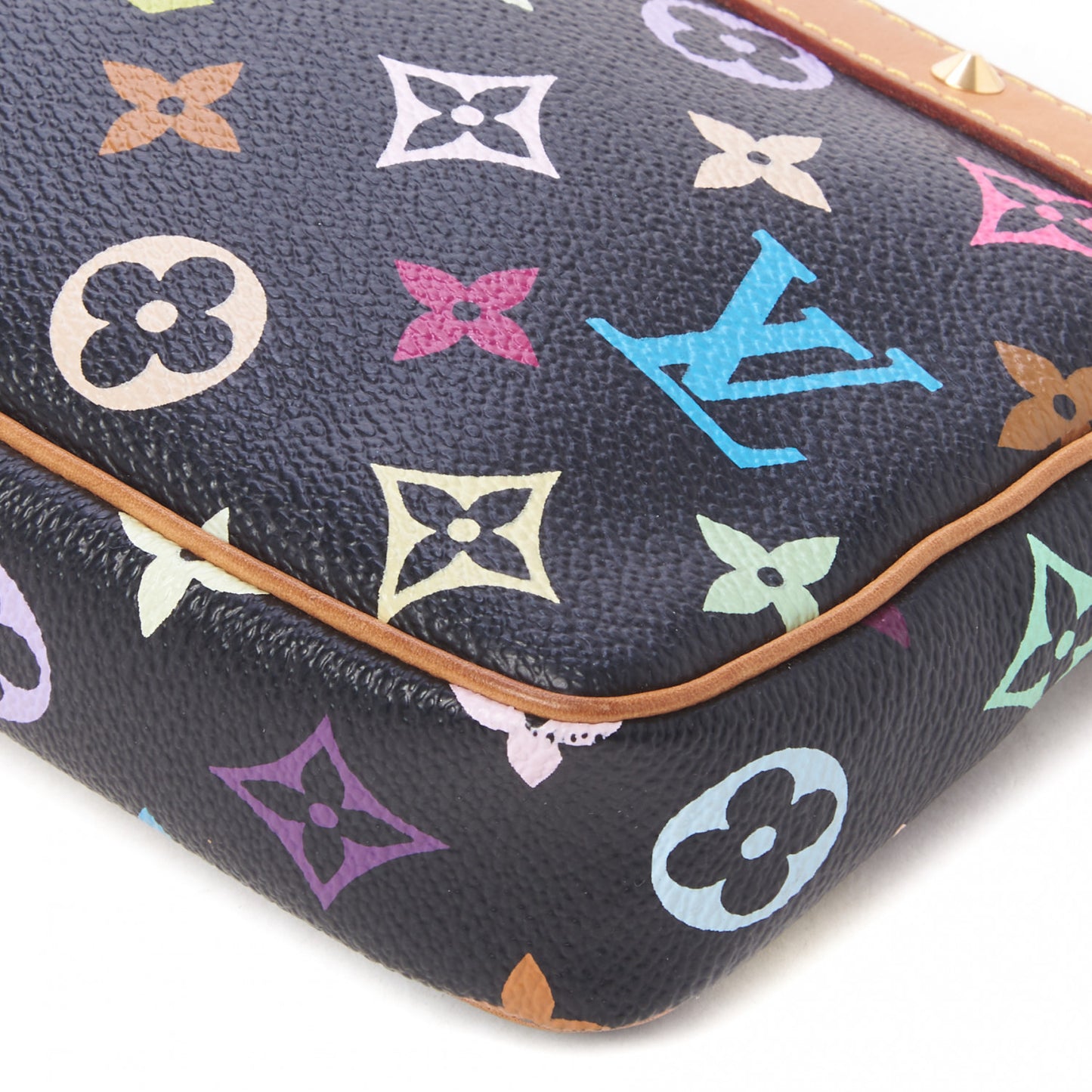 Monogram Multicolor Pochette Accessories Black