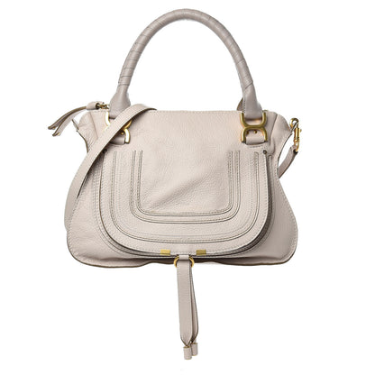 Chloe Calfskin Medium Marcie Satchel Beige 1 of 12