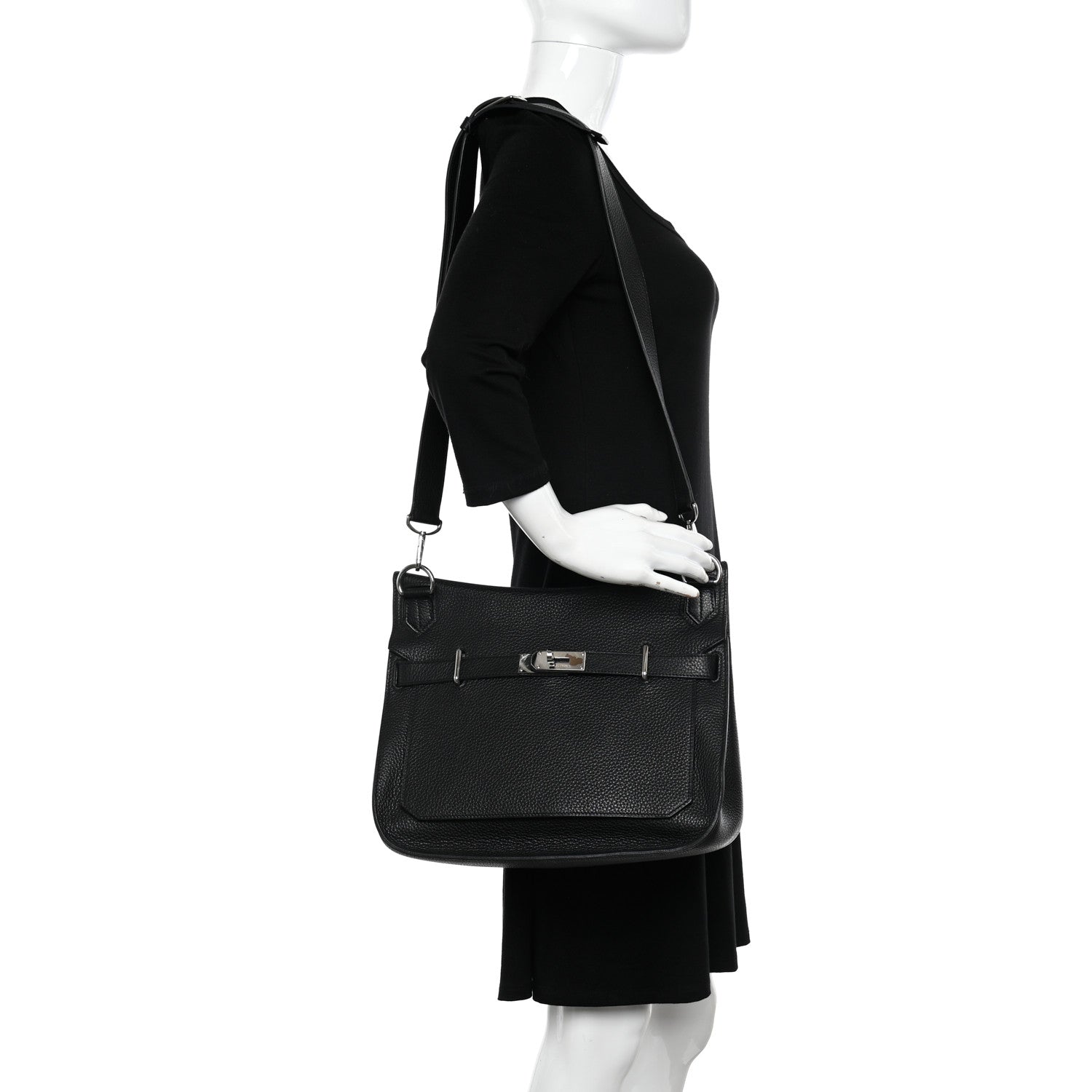 Hermes Taurillon Clemence Jypsiere 34 Black 2 of 12