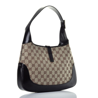 Gucci Monogram Web Jackie O Hobo Dark Brown 3 of 9