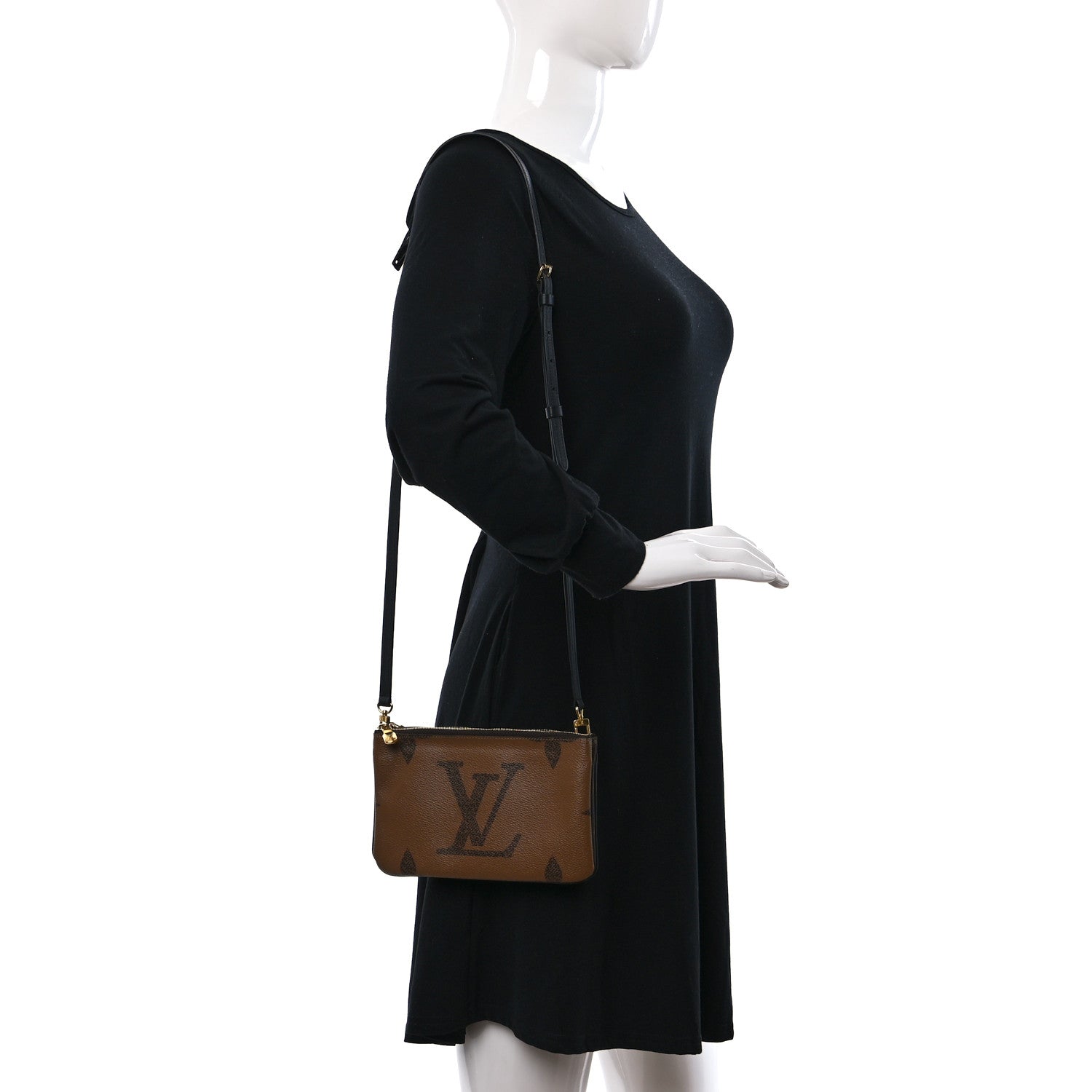 Louis Vuitton Reverse Monogram Giant Double Zip Pochette 3 of 8
