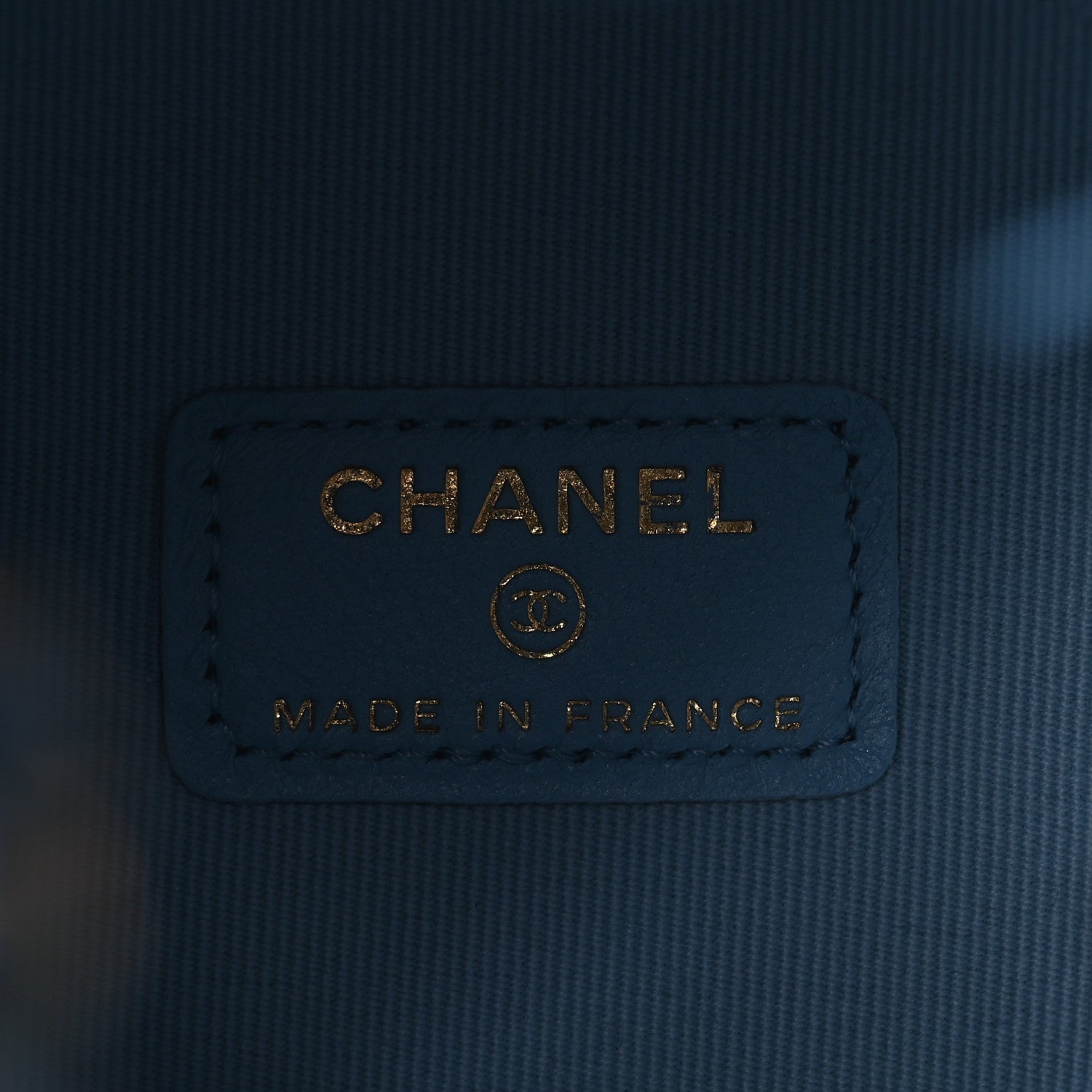 Chanel Lambskin Quilted Mini Drawstring Bucket Bag With Chain Light Blue 8 of 11