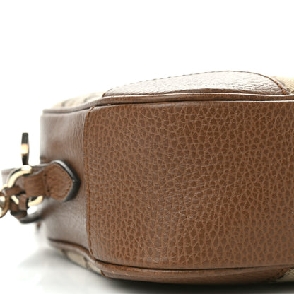 Gucci Monogram Mini Bree Messenger Bag Beige Tabacco 8 of 9