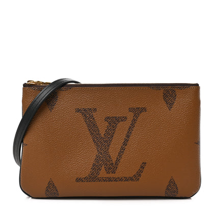 Louis Vuitton Reverse Monogram Giant Double Zip Pochette 1 of 7