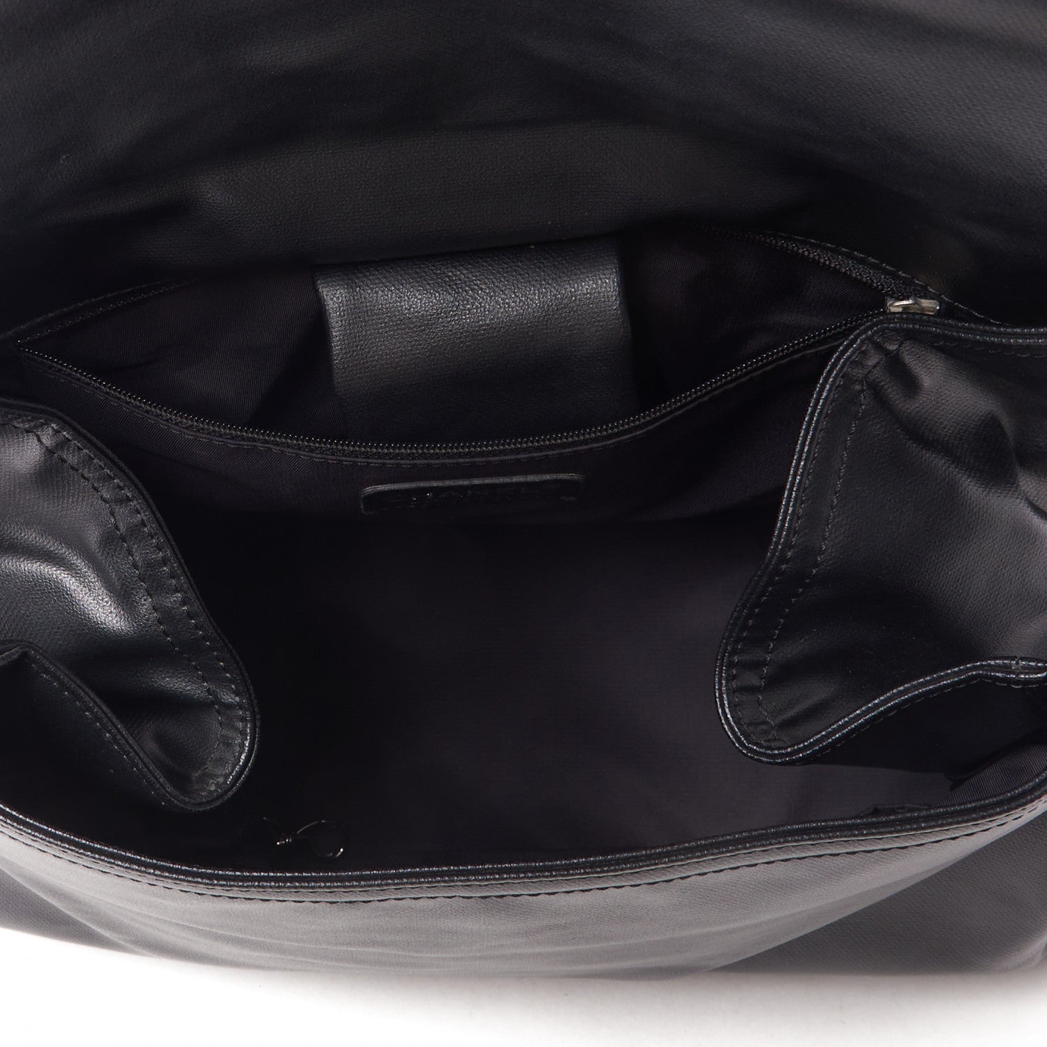 Chanel Coated Canvas Paris Biarritz Messenger Flap Black 7 of 9