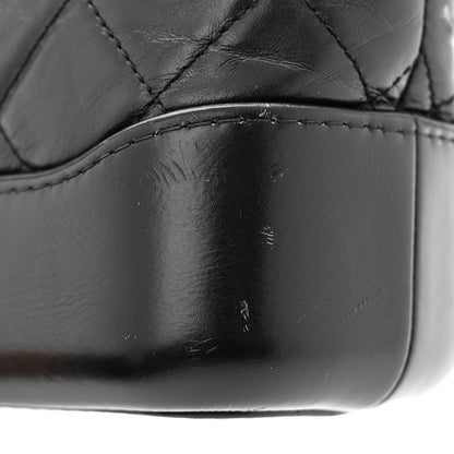 Chanel Aged Calfskin Quilted Small Gabrielle Hobo Black 11 of 12