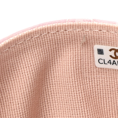 Chanel Lambskin Quilted CC All Over Arm Coin Purse Pink 8 of 8