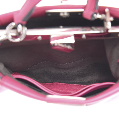 Fendi Nappa Micro Peekaboo Iconic Satchel Magenta 5 of 12