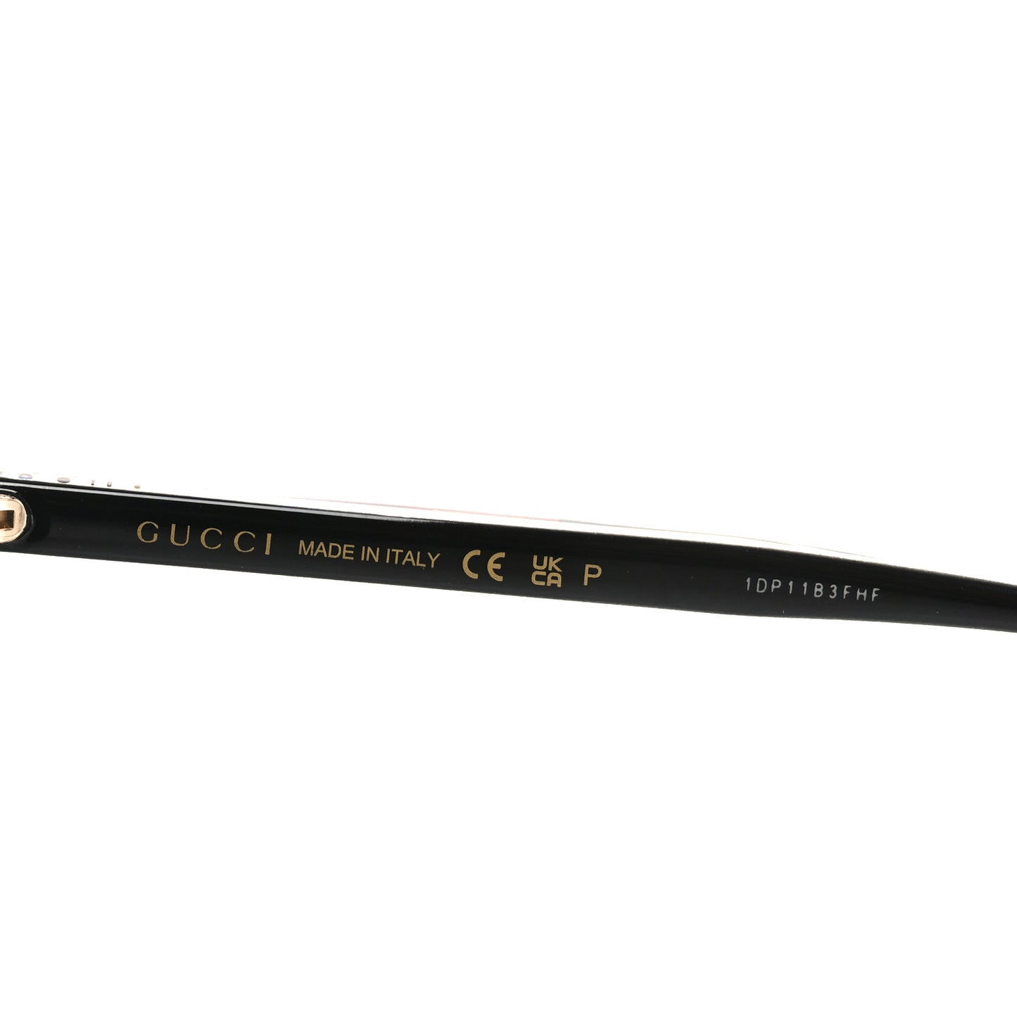 Acetate Frame Sunglasses GG0381SN Black