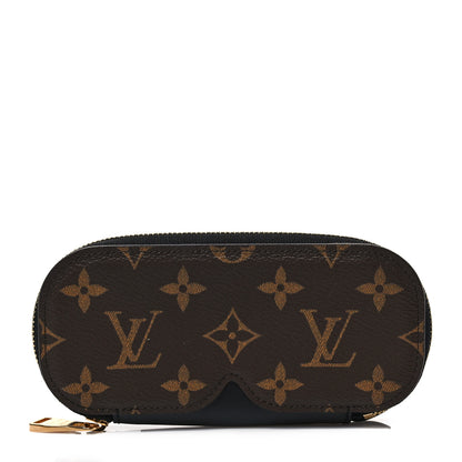 Louis Vuitton Monogram Emilie Zippered Sunglasses Case Black 1 of 5