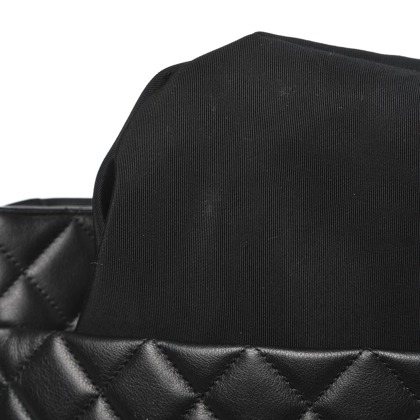 Calfskin Quilted Large CC Shopping Tote Black