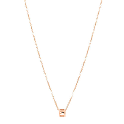 Tiffany 18K Rose Gold Atlas Open Pendant Necklace 1 of 6