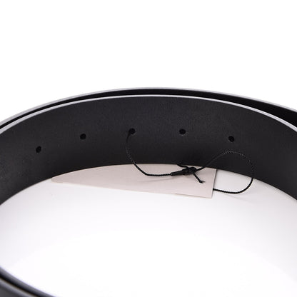 Gucci Selleria Calfskin Nickel Interlocking G 37mm Belt 100 40 Black 5 of 6
