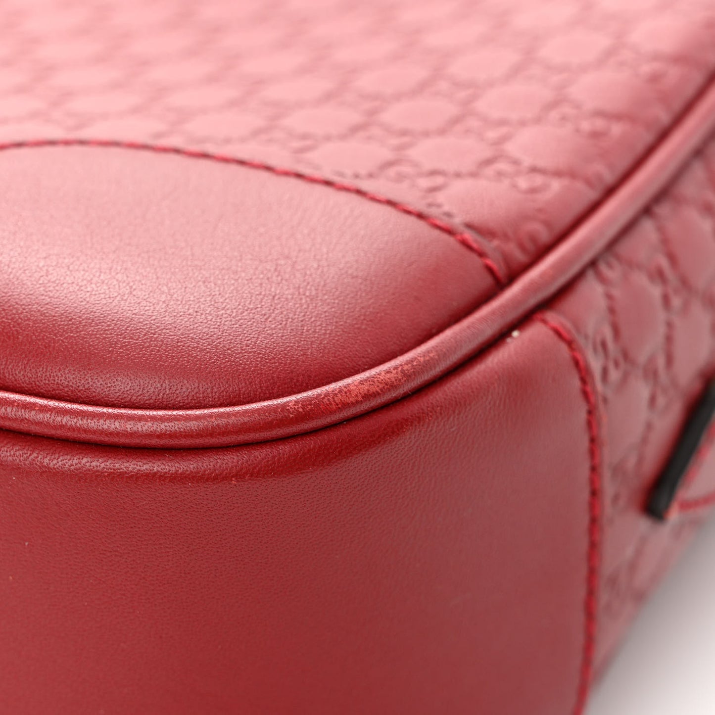 Microguccissima Mini Bree Messenger Bag Red