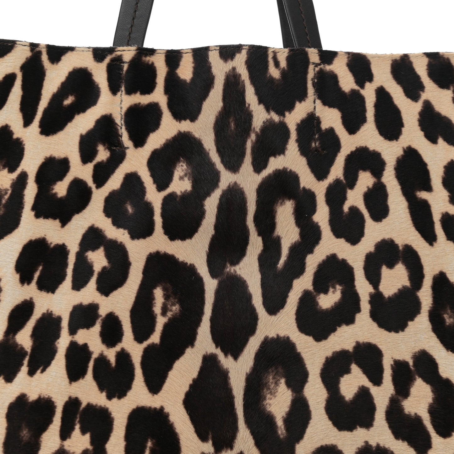 Lambskin Calf Hair Leopard Print Vertical Cabas