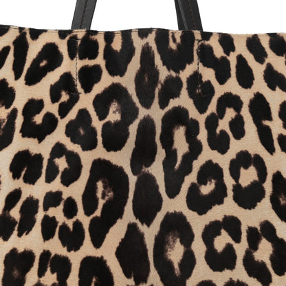 Celine Lambskin Calf Hair Leopard Print Vertical Cabas 7 of 10