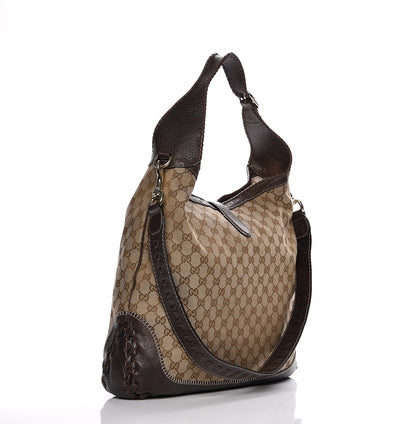 Gucci Monogram Large New Jackie Shoulder Bag Dark Brown 4 of 8