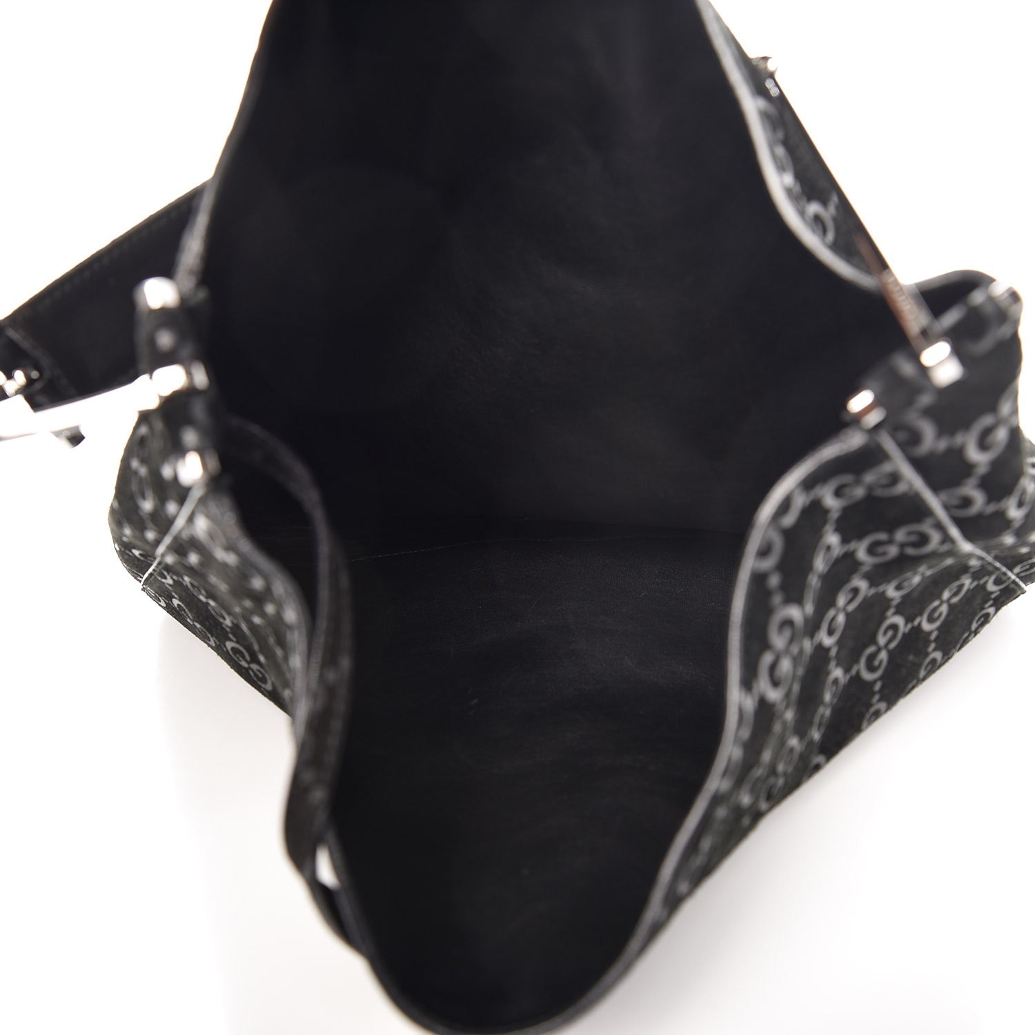 Gucci Suede Guccissima Hobo Black 6 of 11
