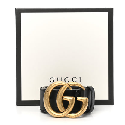 Gucci Calfskin Double G 40mm Belt 80 32 Black 7 of 7