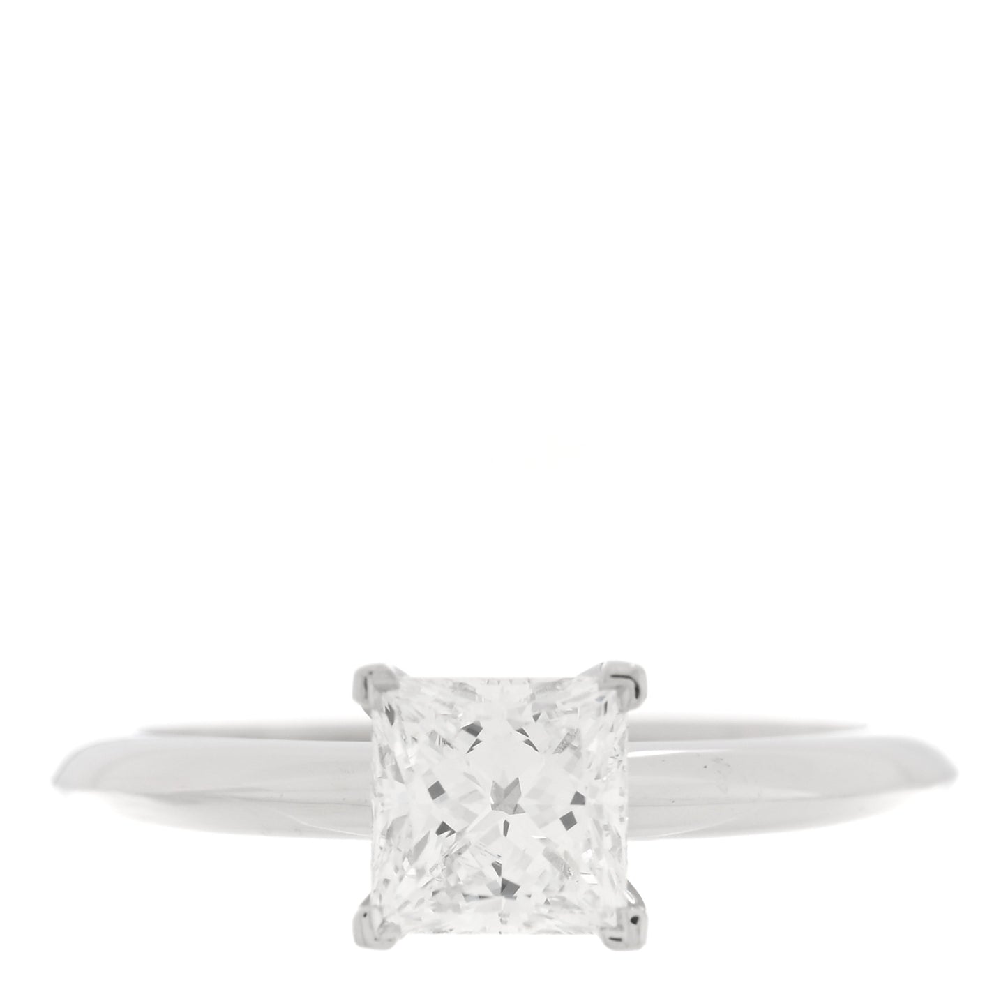 Platinum Diamond 1.04ct Princess Solitaire Engagement Ring 52 6