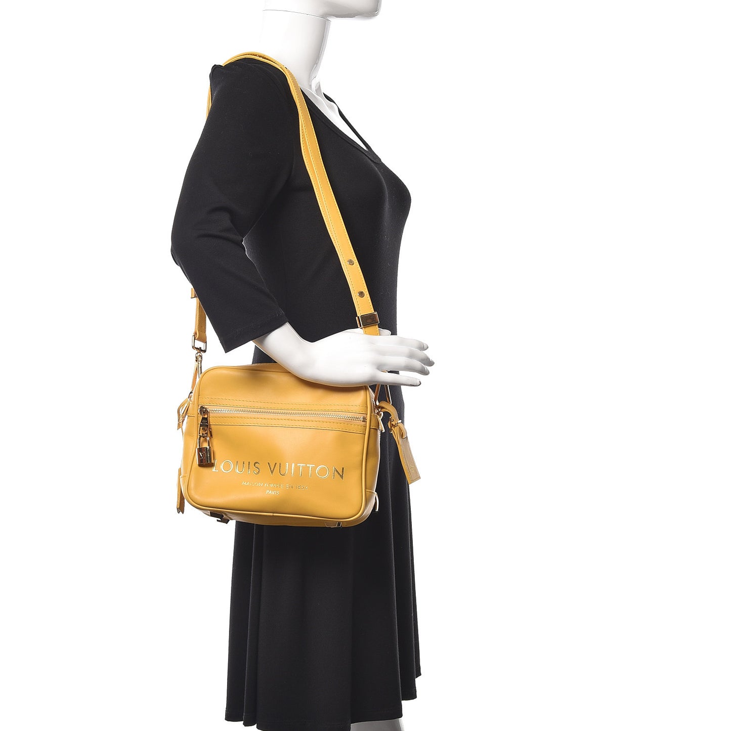 Supple Calfskin Paname Take Off Flight Bag Yellow