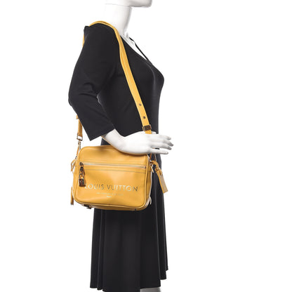 Louis Vuitton Supple Calfskin Paname Take Off Flight Bag Yellow 2 of 14