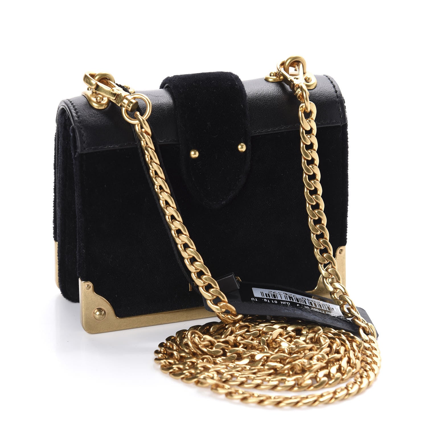 Prada Velluto Micro Cahier Bag Black 3 of 10