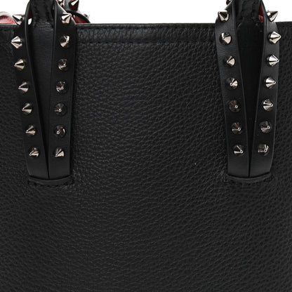 Christian Louboutin Calfskin Spikes Mini North South Cabata Tote Black 8 of 10