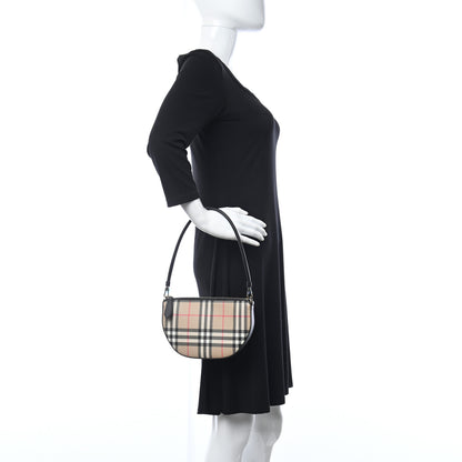 Burberry Vintage Check Calfskin Olympia Slim Pouch Archive Beige 2 of 8