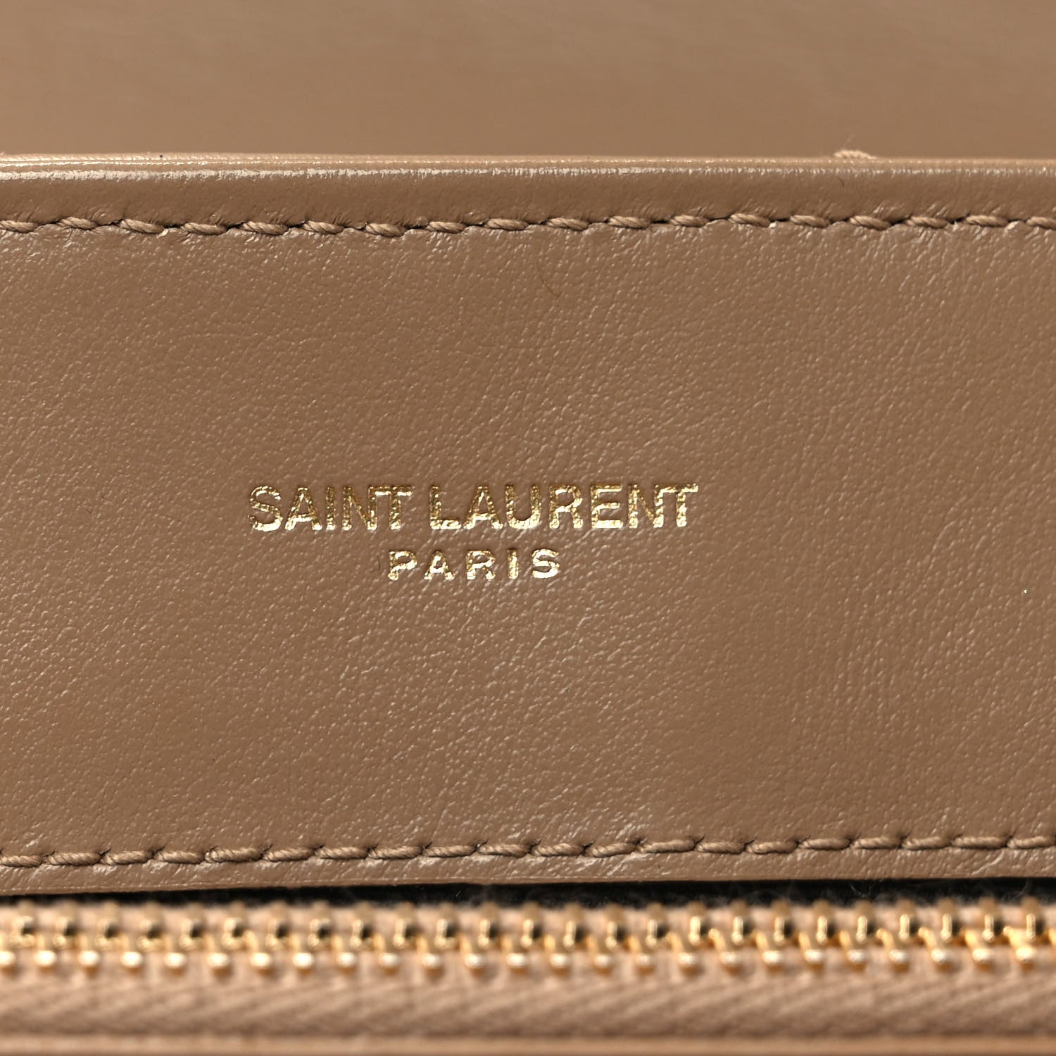 Saint Laurent Calfskin Y Quilted Monogram Medium Loulou Chain Satchel Dark Beige 7 of 12