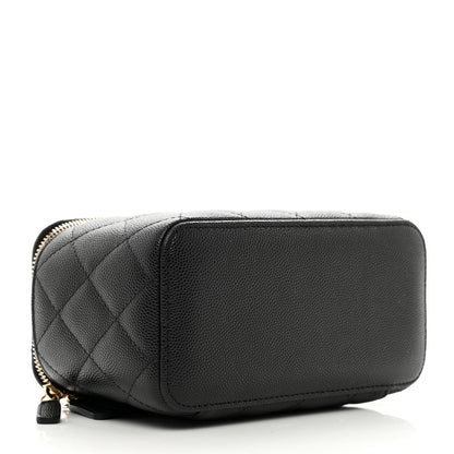 Chanel Caviar Quilted Small Vanity Case With Chain Black 4 of 10
