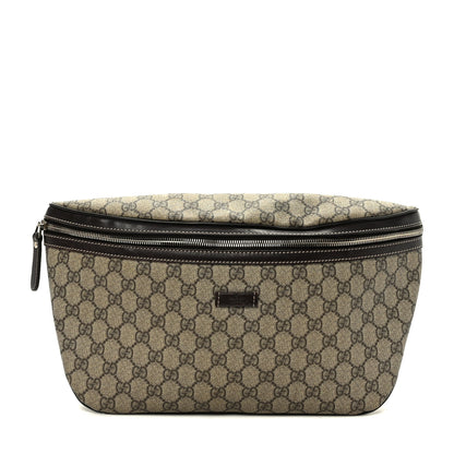 Gucci GG Supreme Monogram Belt Bag Dark Brown 1 of 9