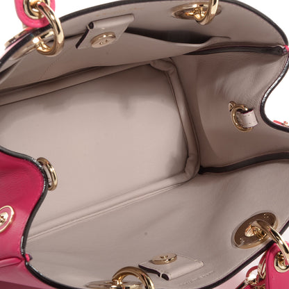 Christian Dior Calfskin Small Diorissimo Tote Fuchsia 6 of 11