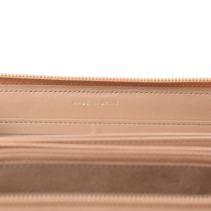 Chanel Caviar Quilted Boy Long Zip Around Wallet Beige 7 of 18