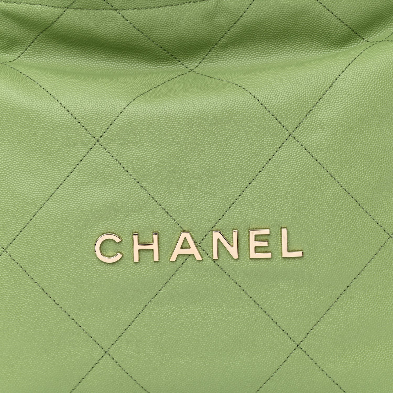 Chanel Shiny Caviar Quilted Small Chanel 22 Green 9 of 11