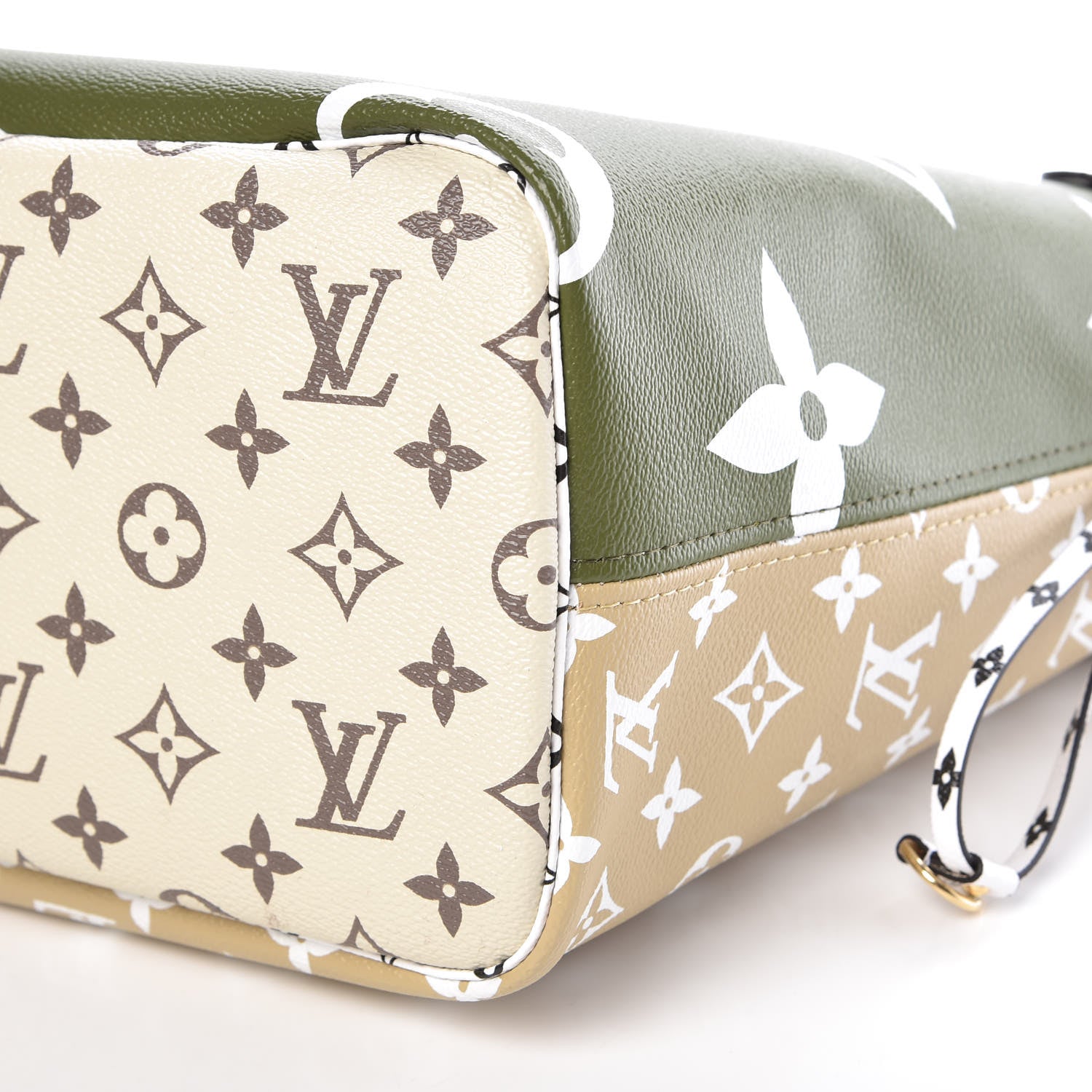 Louis Vuitton Monogram Giant Neverfull MM Kaki 10 of 11