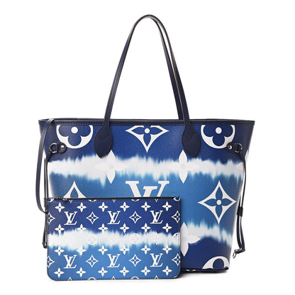 Louis Vuitton Monogram Escale Neverfull MM Blue 1 of 12