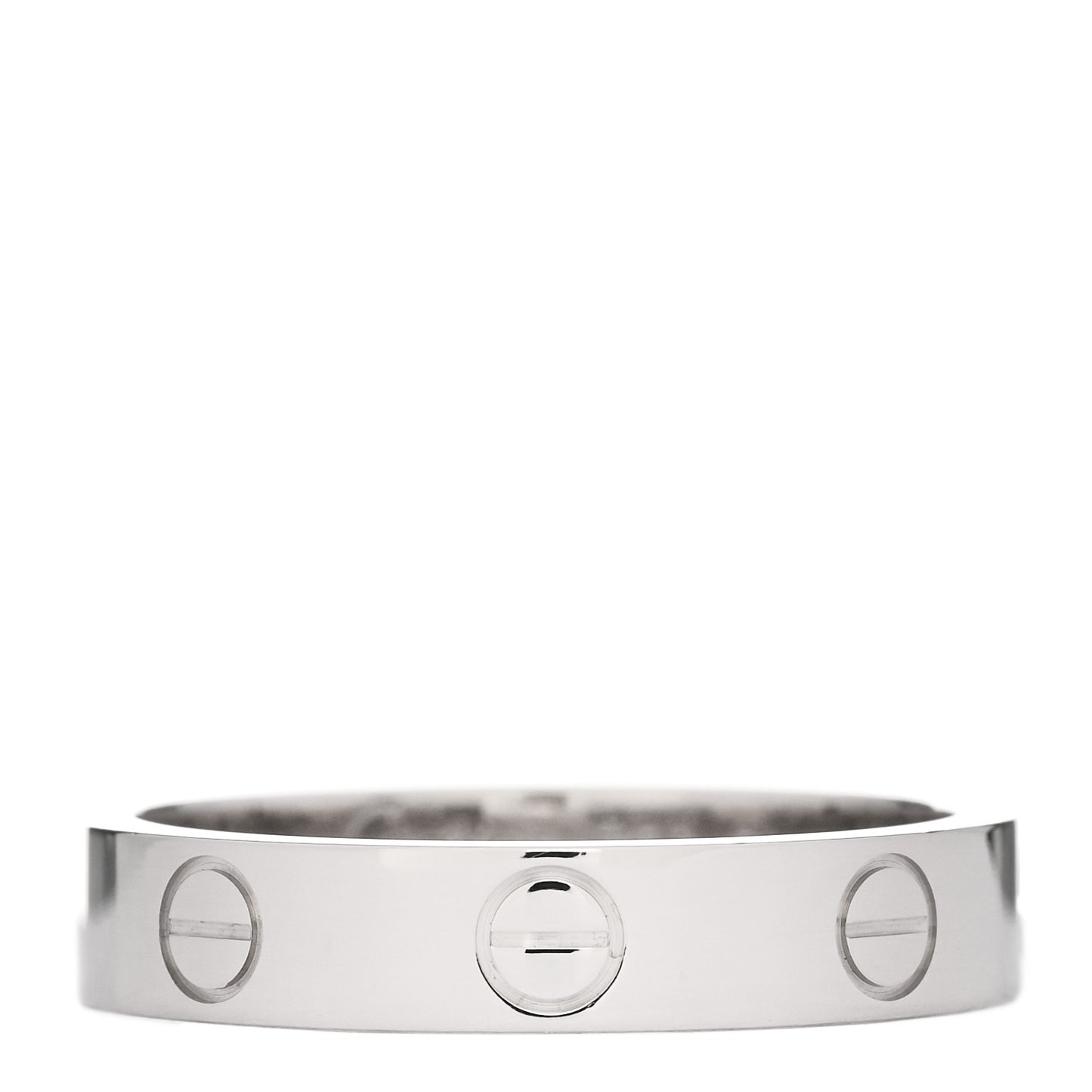 18K White Gold 3.5mm LOVE Wedding Band Ring 51 5.75