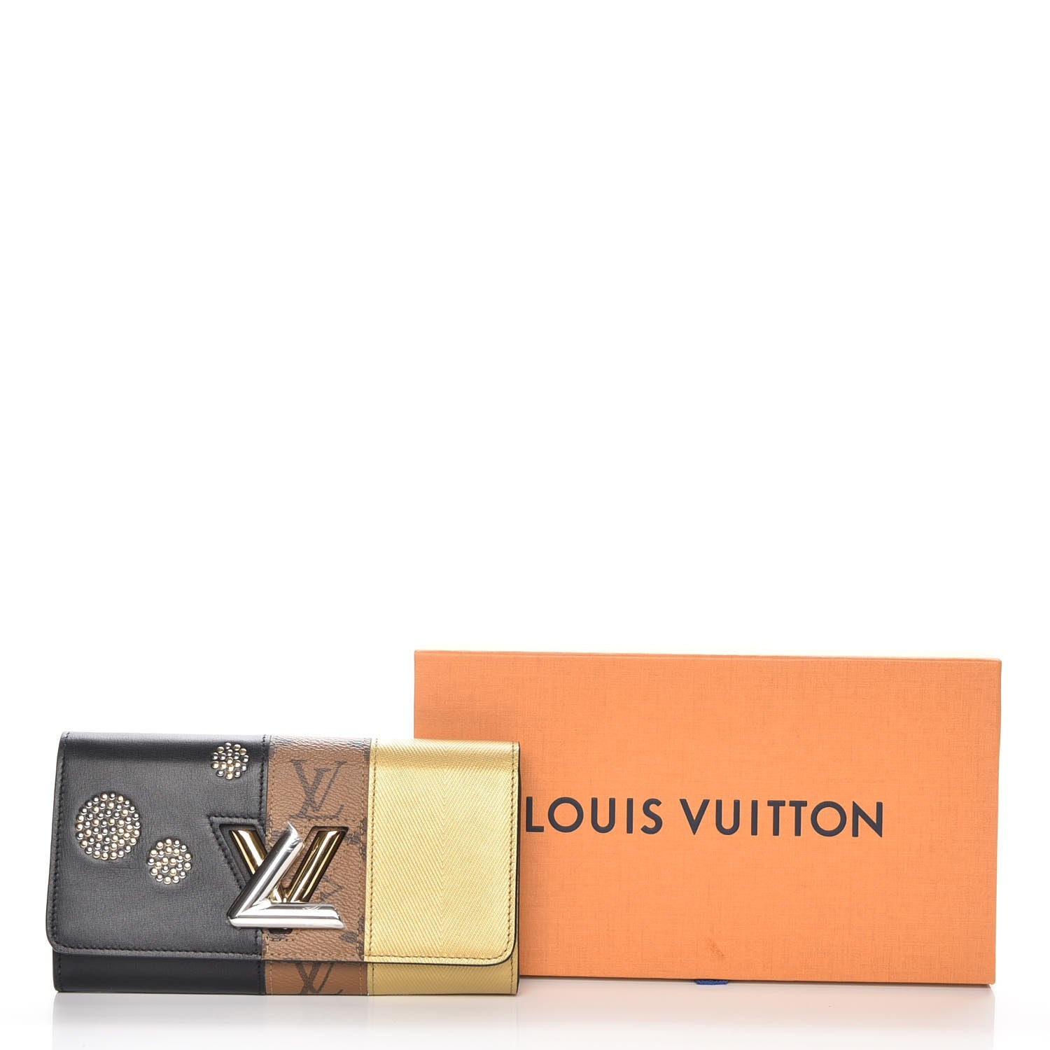 Louis Vuitton Reverse Monogram Studded Night Lights Twist Wallet 8 of 8