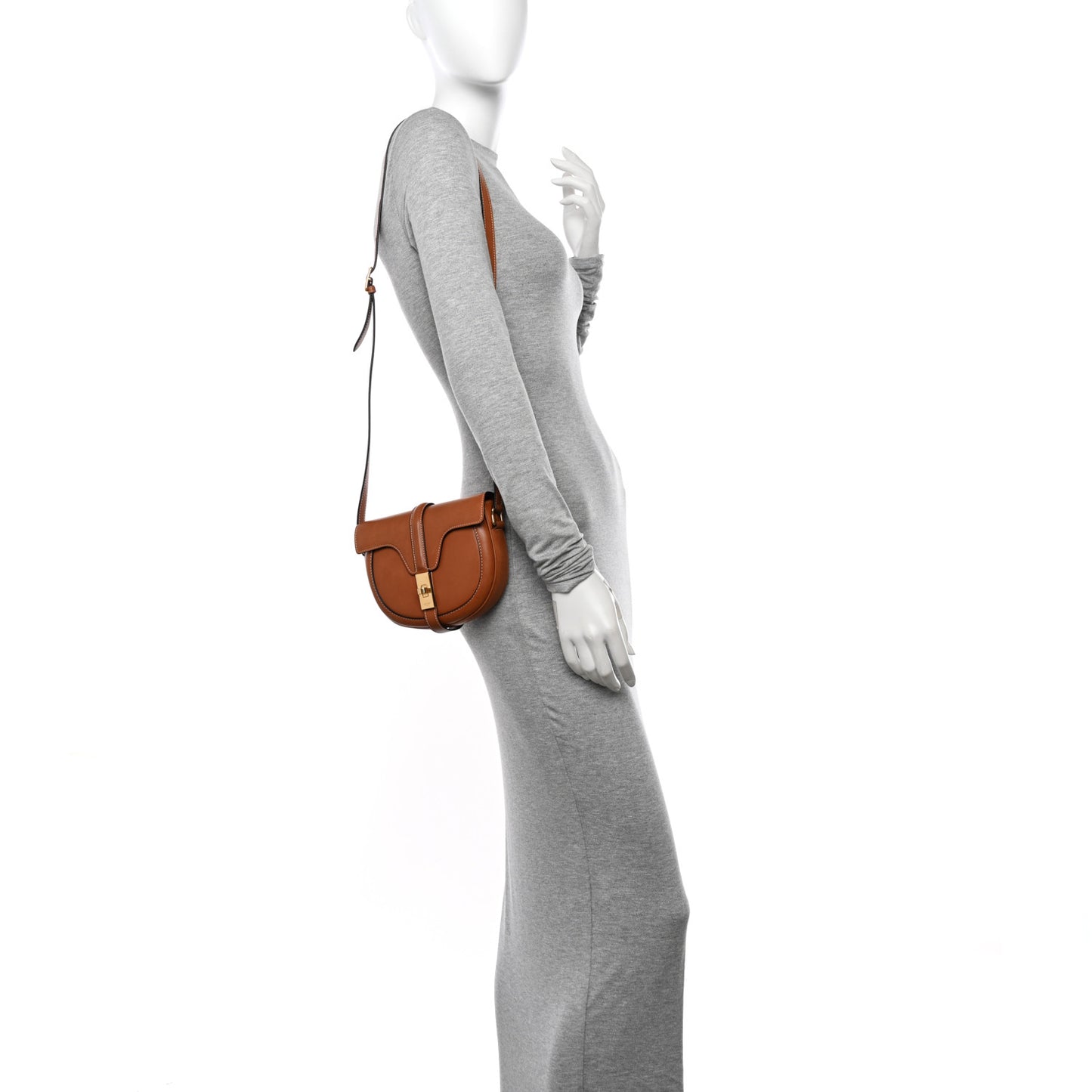 Natural Calfskin Besace Small 16 Tan