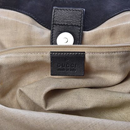 Gucci Guccissima Medium Sukey Tote Black 6 of 16