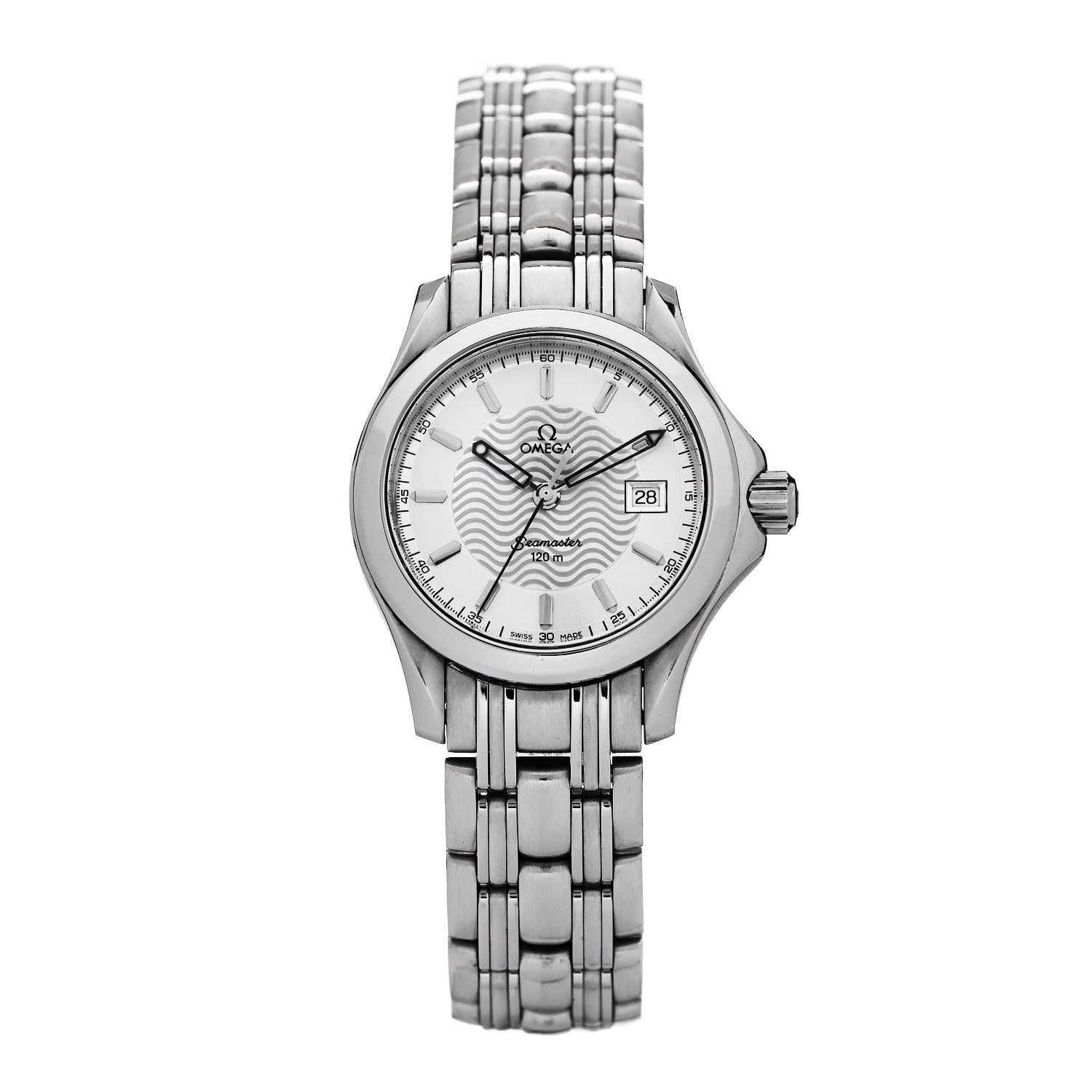 Omega Stainless Steel 28mm Seamaster 120M Quartz Watch Silver 2571.31.00 1 of 4