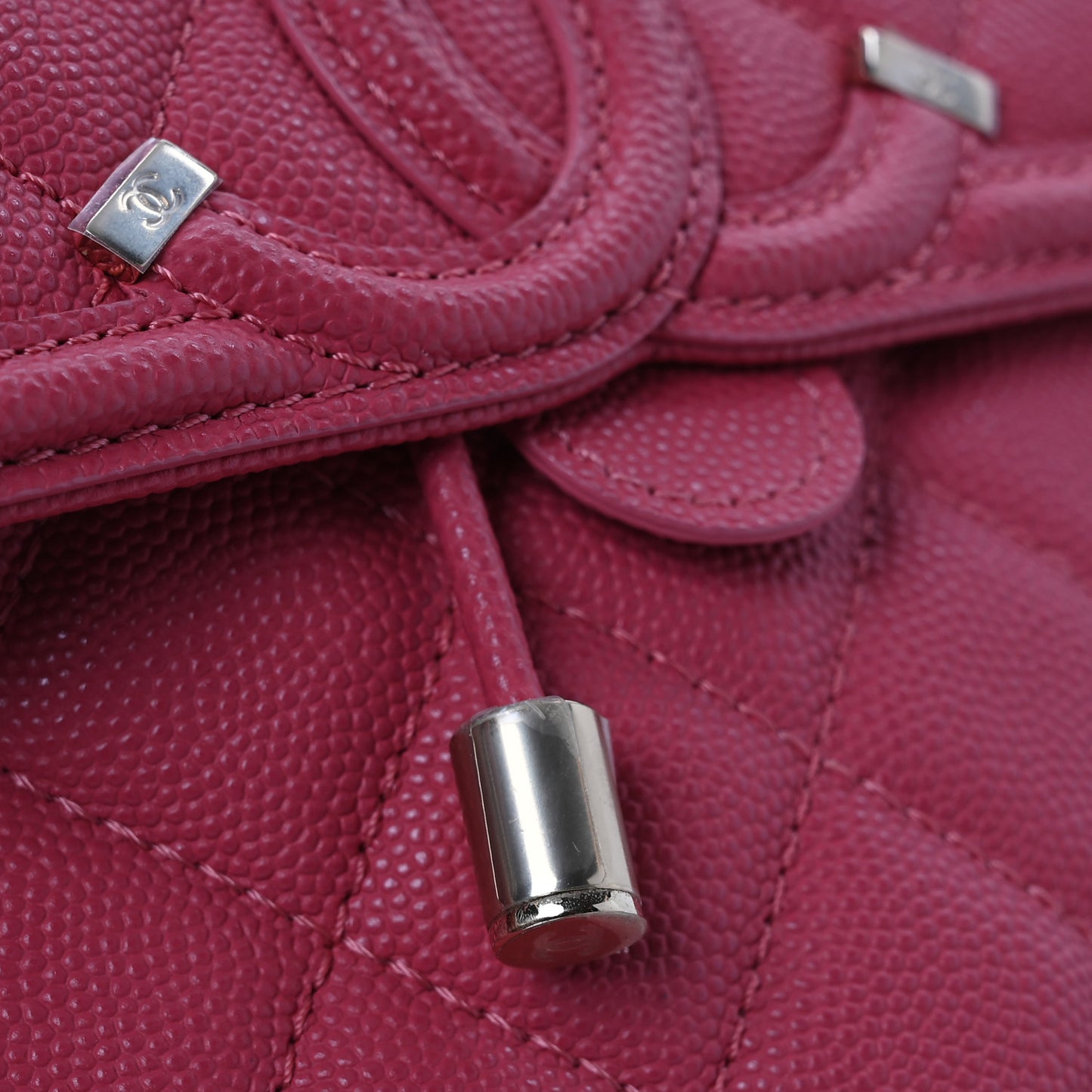 Caviar Quilted Small Filigree Backpack Pink