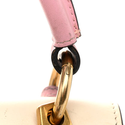 Gucci Calfskin Sylvie Web Small Queen Margaret Top Handle Bag Blue Agata Hibiscus Red Mystic White Sugar Pink 12 of 15