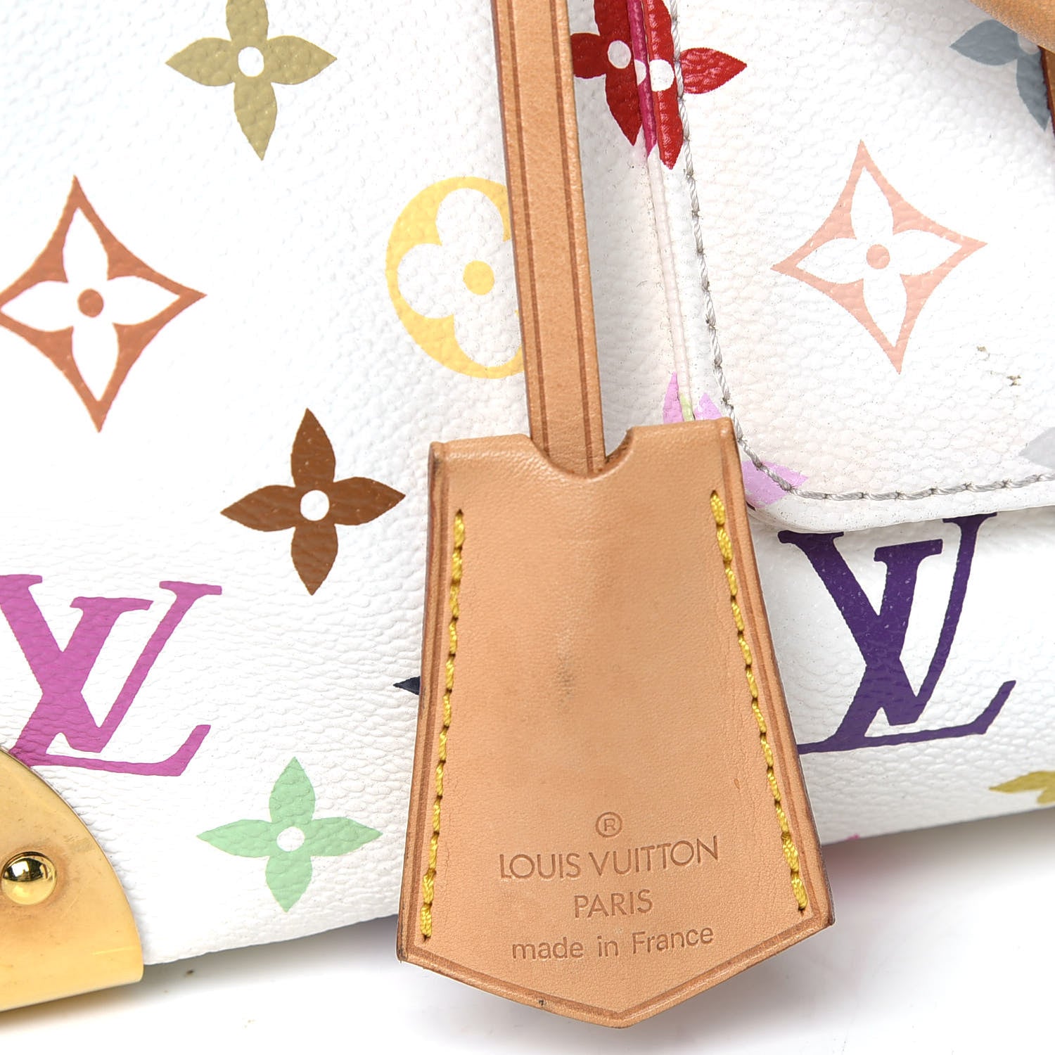 Louis Vuitton Monogram Multicolor Speedy 30 White 4 of 6